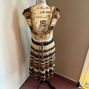 Vintage Betsey Johnson Swim crocheted swimsuit cover/dress.